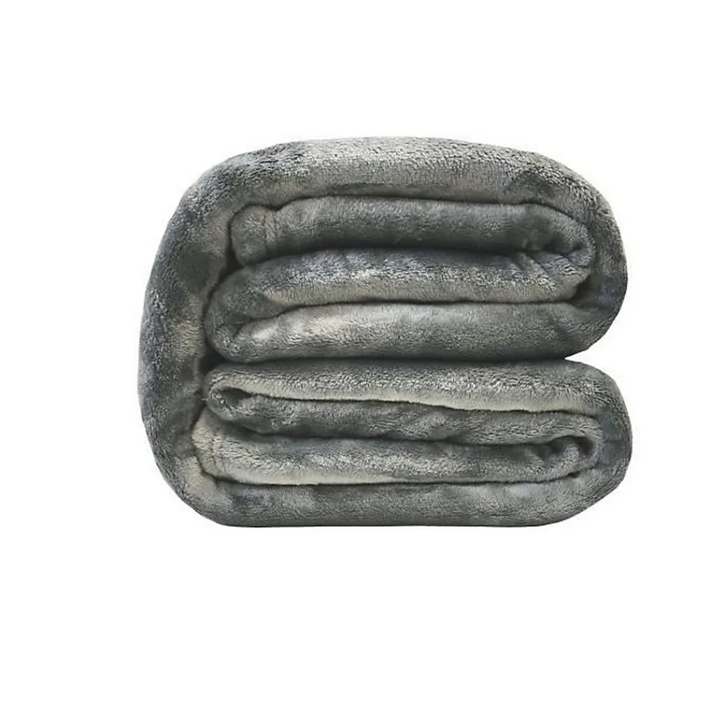 Couverture microflanelle 220x240 cm gris>Toison d'Or