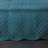 Linder Couverture molletonné surpiquage graphique (150x150 cm - Bleu Foncé)* Couverture