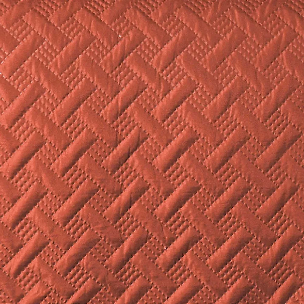 Linder Couverture molletonné surpiquage graphique (250x260 cm - Cuivre)* Couverture