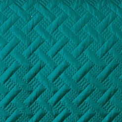 Couverture molletonné surpiquage graphique (250x260 cm - Turquoise)><noscript><img width=