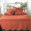 Linder Couverture molletonné surpiquage graphique (180x240 cm - Cuivre)* Couverture