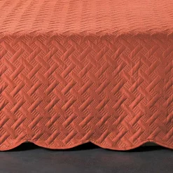 Linder Couverture molletonné surpiquage graphique (180x240 cm - Cuivre)* Couverture