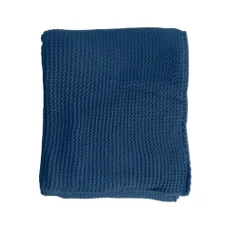 Couverture plaid bleu saphir 130x170cm TRICOVA -><noscript><img width=
