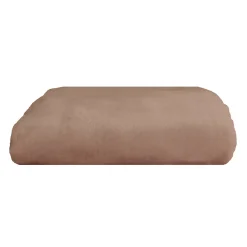 Couverture Plaid marron FLANBERG en Polyester - 180x220 cm -><noscript><img width=