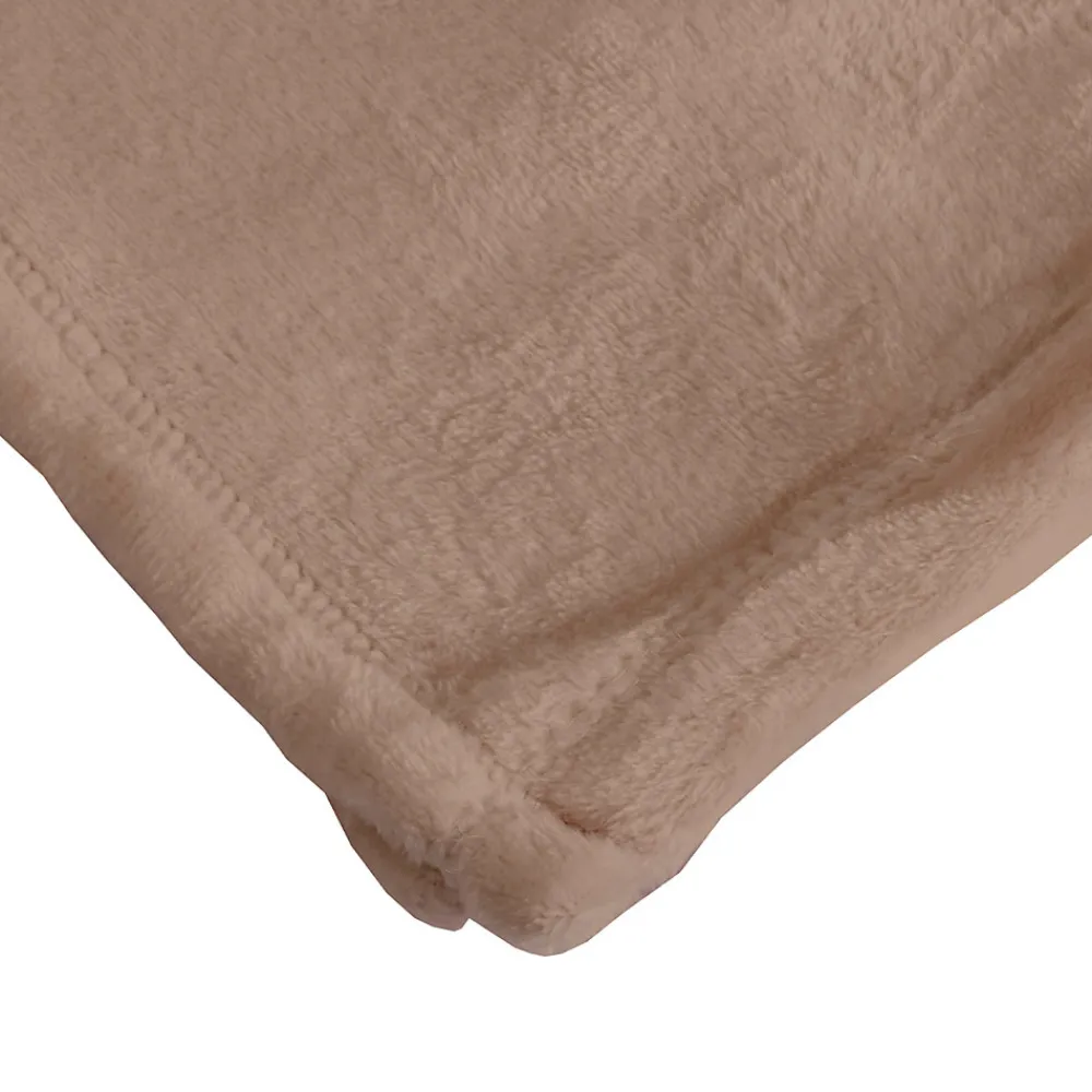 Couverture Plaid marron FLANBERG en Polyester - 180x220 cm ->Sacasa Online