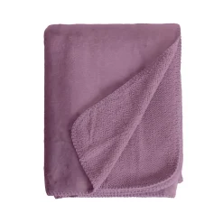 Couverture plaid violette 130x170cm SMOOTHY -><noscript><img width=