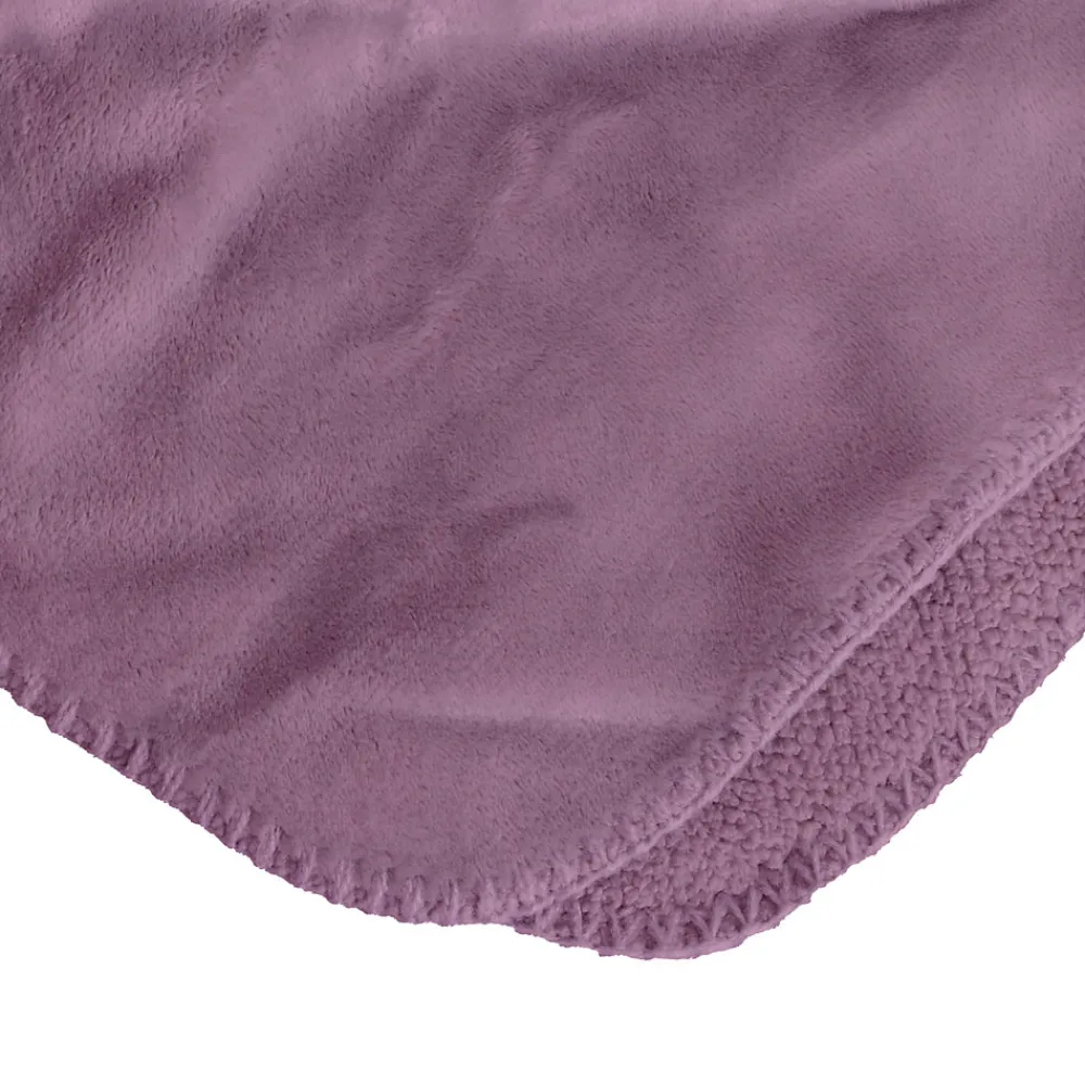 Couverture plaid violette 130x170cm SMOOTHY ->Sacasa