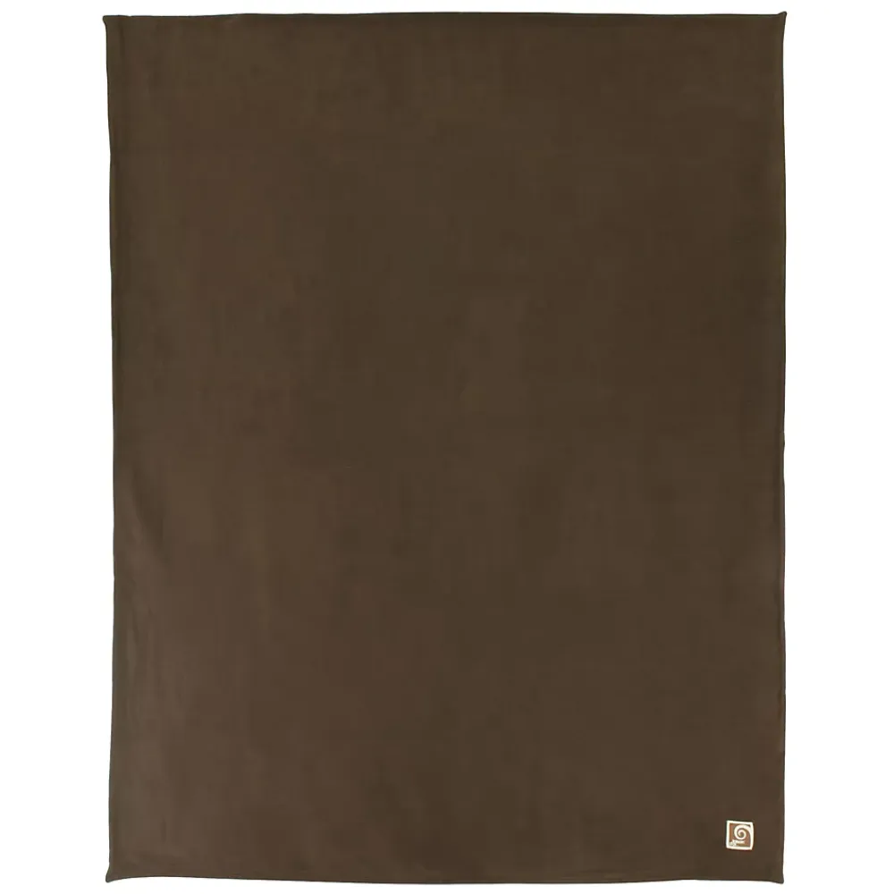 Linnea Couverture polaire luxe 180x220 cm 100% polyester 430g/m2 NARVIK Marron Chocolat* Couverture