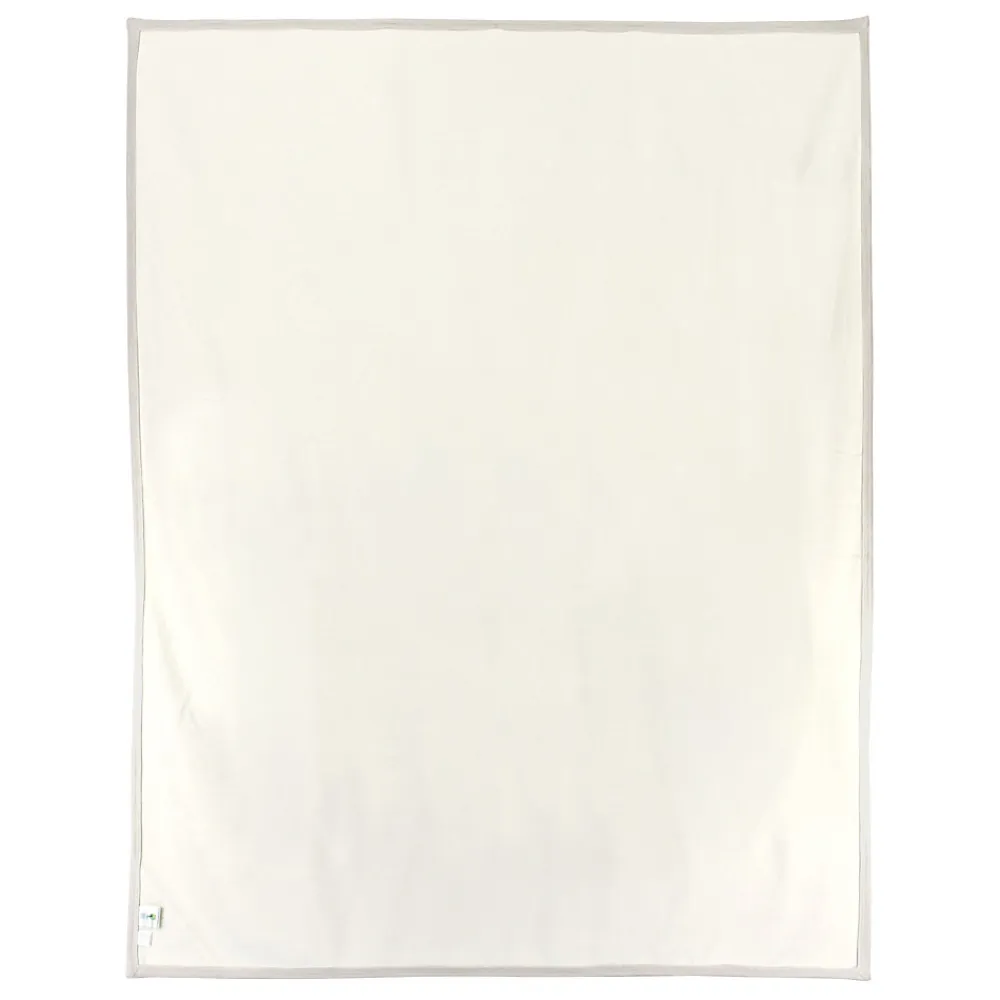 Couverture polaire luxe 180x220 cm 100% polyester 430g/m2 NARVIK Galet/Naturel>Linnea New