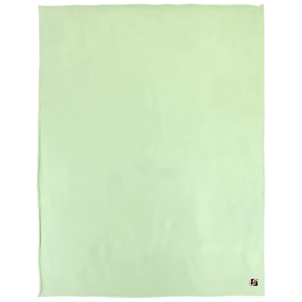 Linnea Couverture polaire luxe 180x220 cm 100% polyester 430g/m2 NARVIK Vert Tilleul* Couverture