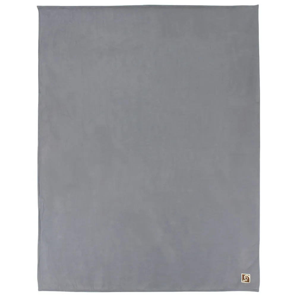 Couverture polaire luxe 180x220 cm 100% polyester 430g/m2 NARVIK Gris Acier>Linnea