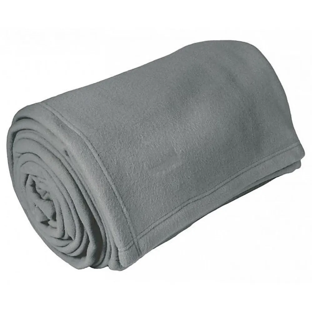 Toison d'Or Couverture polaire "Teddy Non feu - Norme NF EN ISO 12952" toutes dimensions - Teddy Acier - 220 x 240 cm* Couverture