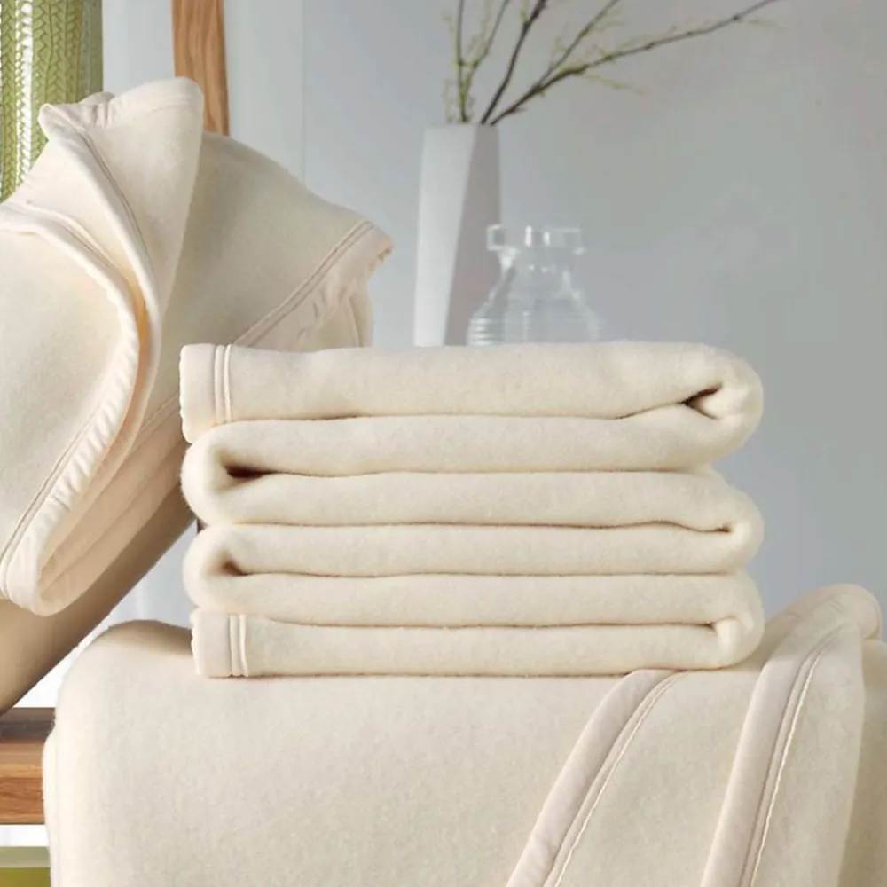 Couverture polaire 180x220 cm 100% Polyester 350g/m2 TEDDY Gris Acier>Linnea Online