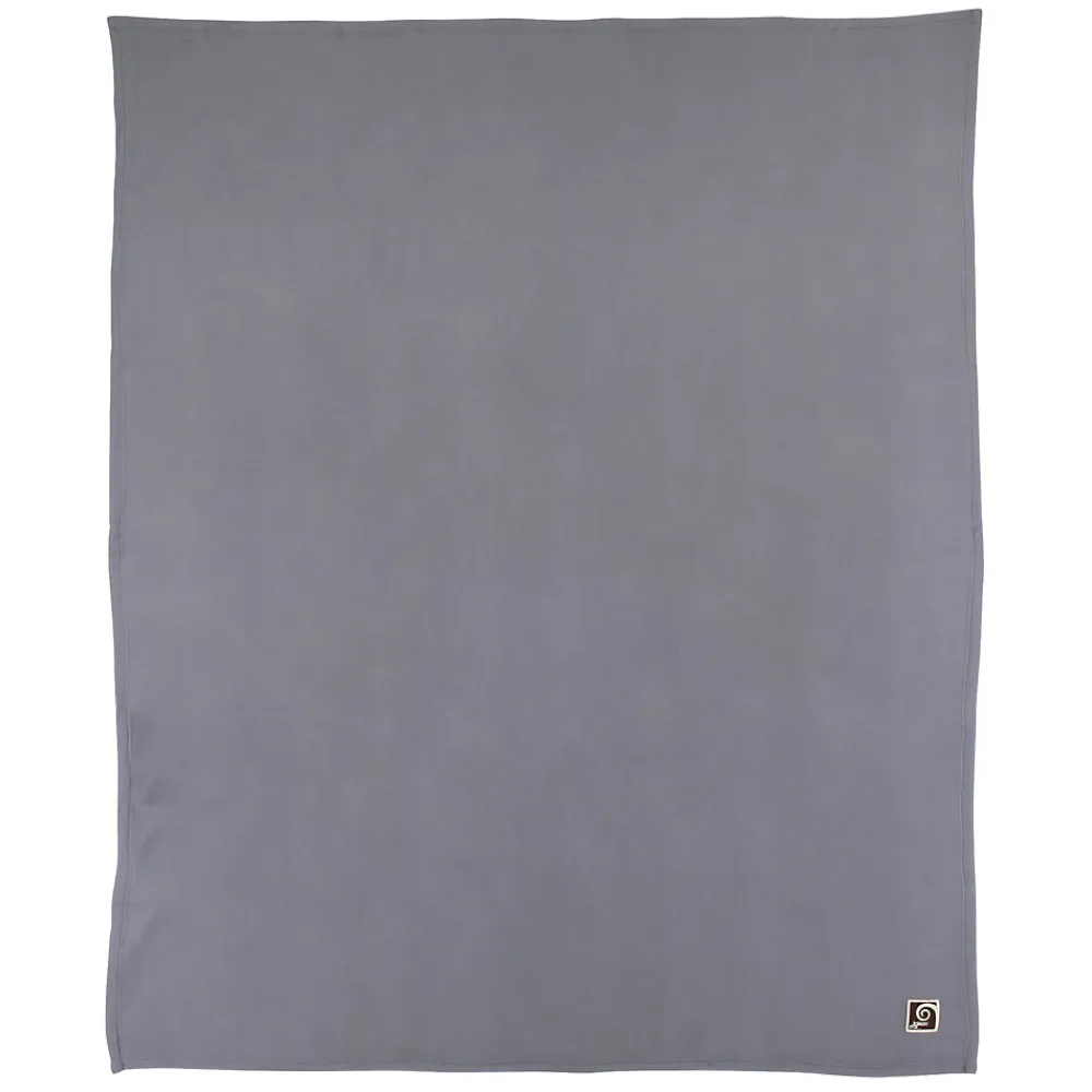 Couverture polaire 180x220 cm 100% Polyester 350g/m2 TEDDY Gris Acier>Linnea Online