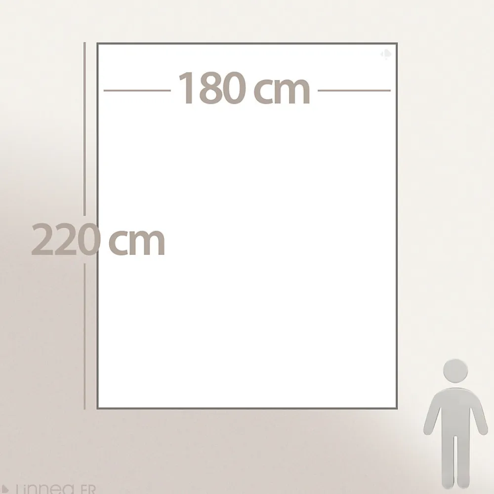 Couverture polaire 180x220 cm 100% Polyester 350g/m2 TEDDY Gris Acier>Linnea Online