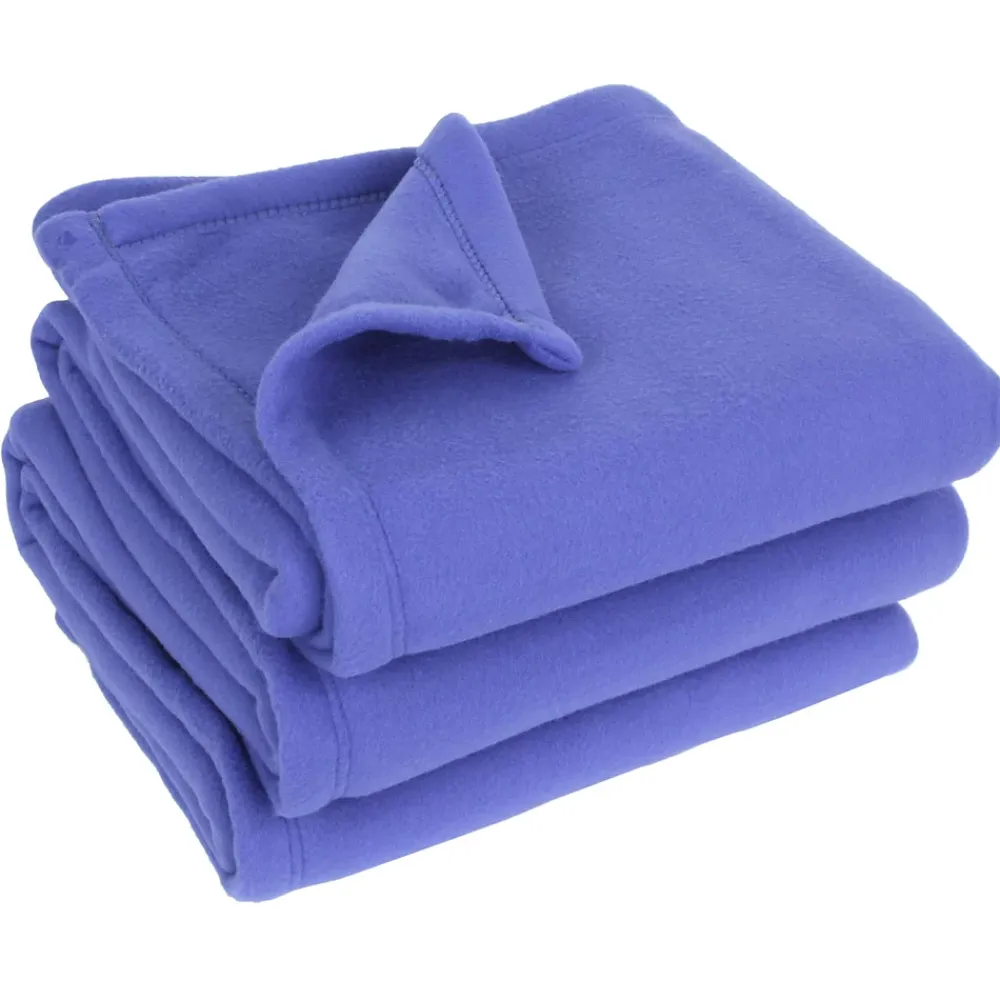 Linnea Couverture polaire 240x260 cm 100% Polyester 350g/m2 TEDDY violet Liberty* Couverture