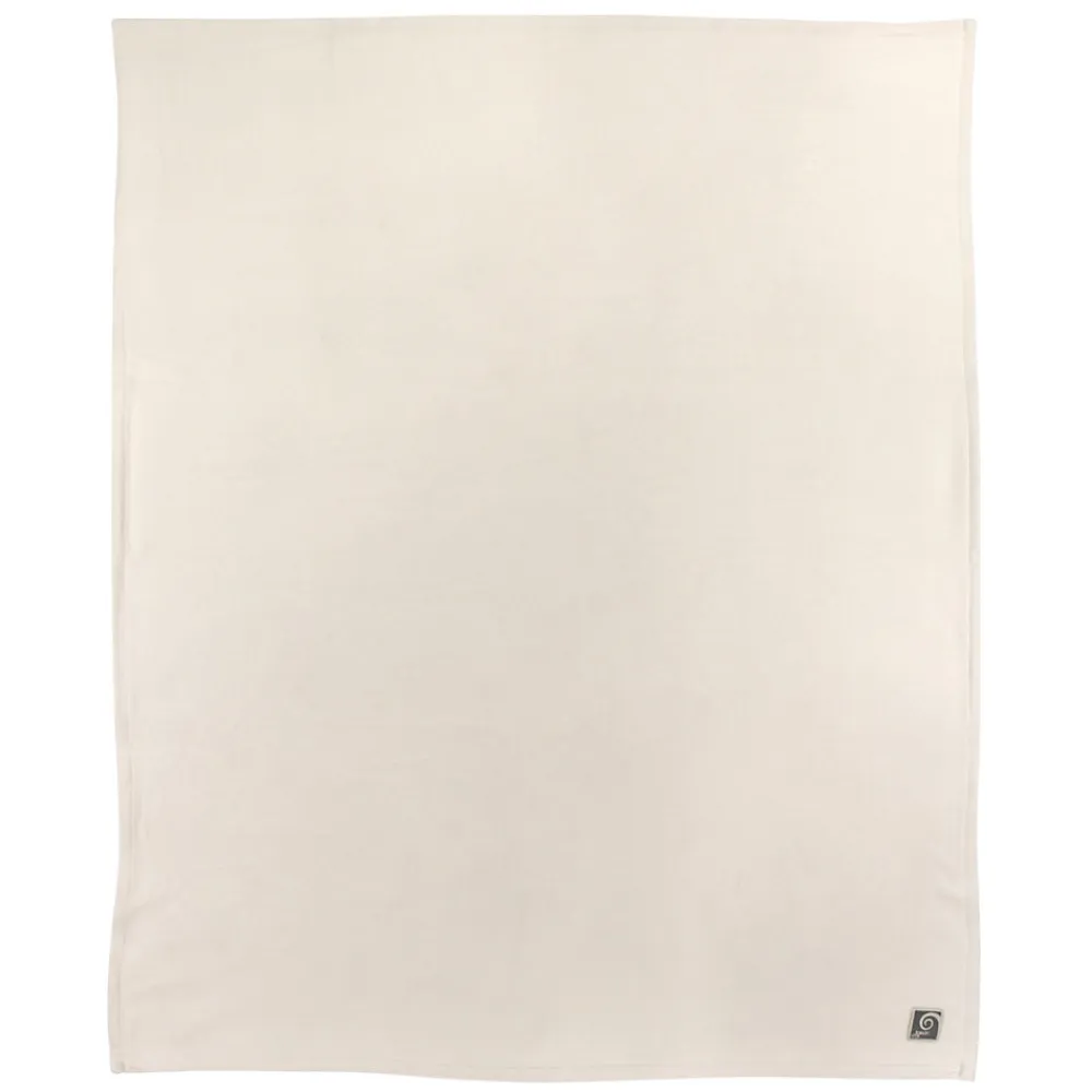 Couverture polaire 240x260 cm 100% Polyester 350g/m2 TEDDY Blanc Naturel>Linnea Sale