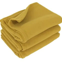 Linnea Couverture polaire 220x240 cm 100% Polyester 350g/m2 TEDDY Jaune Miel* Couverture