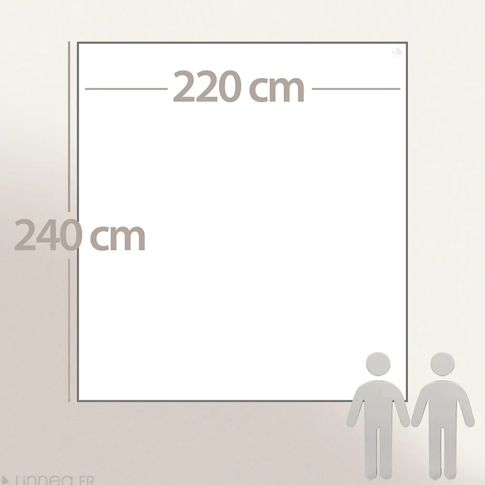 Couverture polaire 220x240 cm 100% Polyester 350g/m2 TEDDY Marron Sable>Linnea Discount