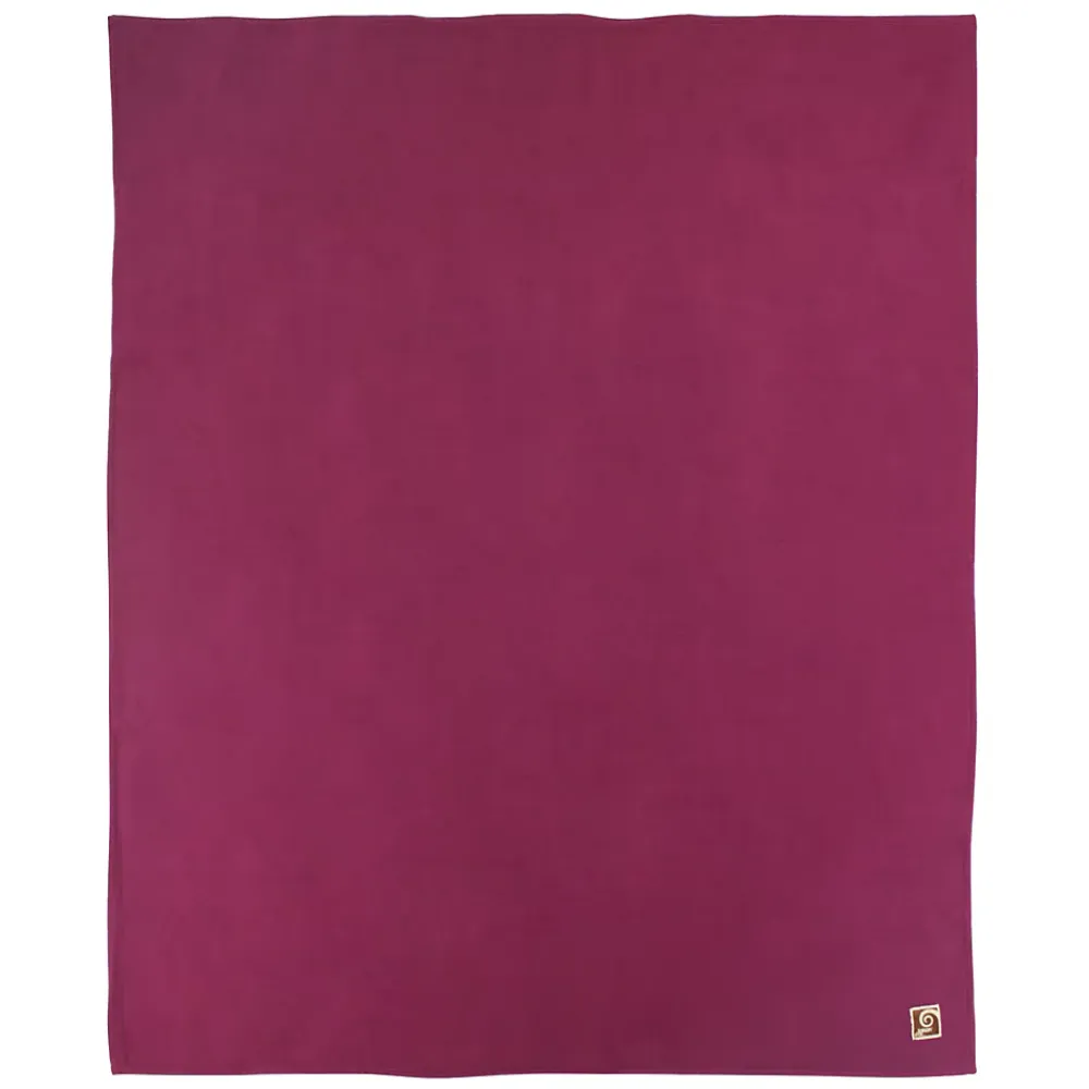 Linnea Couverture polaire 180x220 cm 100% Polyester 350g/m2 TEDDY Violet Prune* Couverture