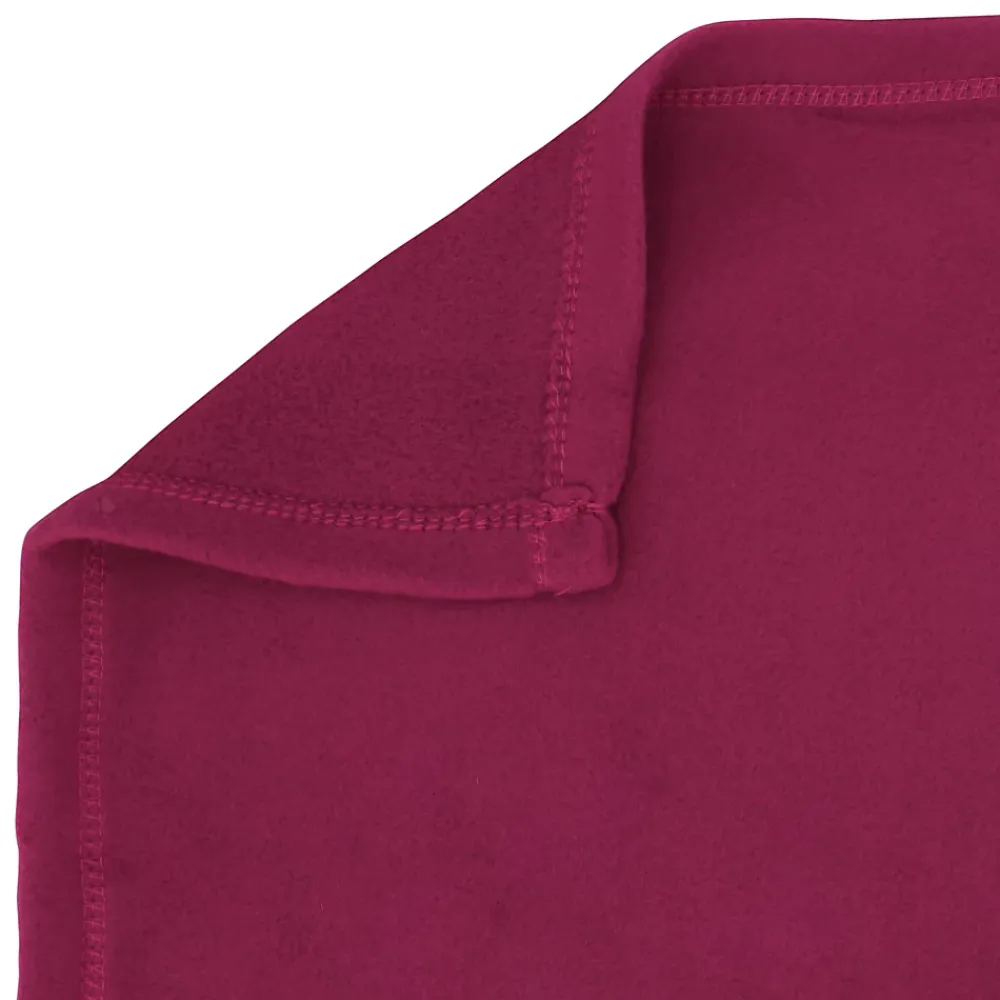 Linnea Couverture polaire 220x240 cm Isba violet Prune 100% Polyester 320g/m2 non-feu* Couverture