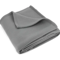 Linnea Couverture polaire 220x240 cm Isba gris Acier 100% Polyester 320g/m2 non-feu* Couverture