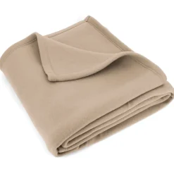 Couverture polaire 180x220 cm Isba Sable 100% Polyester 320g/m2 non-feu>Linnea Sale