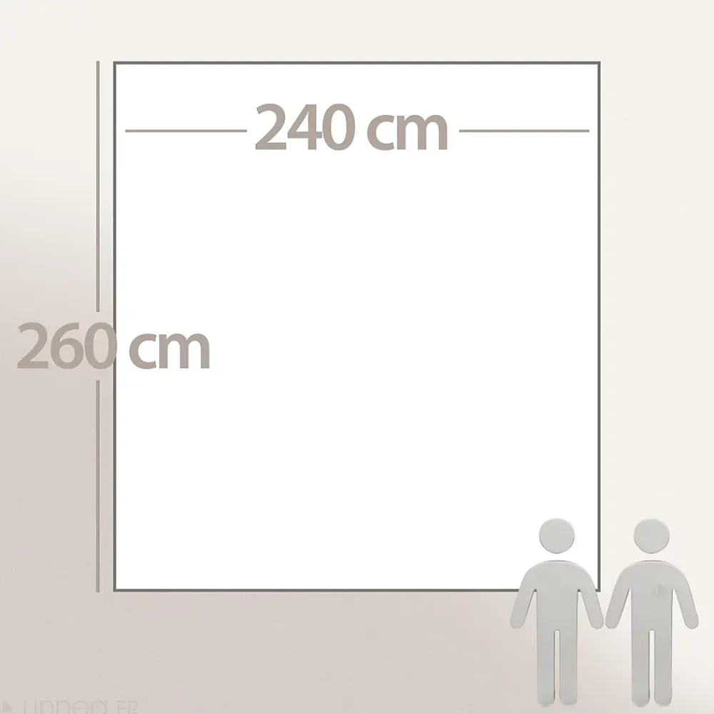 Linnea Couverture polaire 240x260 cm Isba gris Acier 100% Polyester 320g/m2 non-feu* Couverture