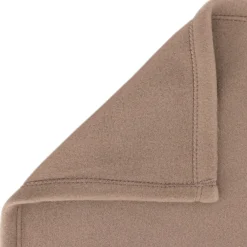 Couverture polaire 220x240 cm Isba marron Taupe 100% Polyester 320g/m2 non-feu><noscript><img width=