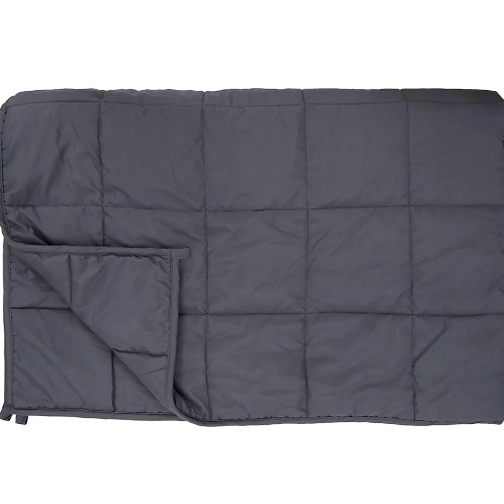 Couverture pondérée en polyester 7kg 150x200 cm LAVISH grise>Linnea Discount