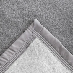 Linnea Couverture pure laine vierge Woolmark 500g/m² VOLTA 240x260 cm Gris Acier* Couverture