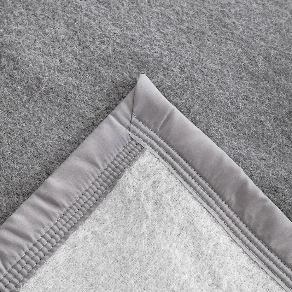 Linnea Couverture pure laine vierge Woolmark 500g/m² VOLTA 220x240 cm Gris Acier* Couverture