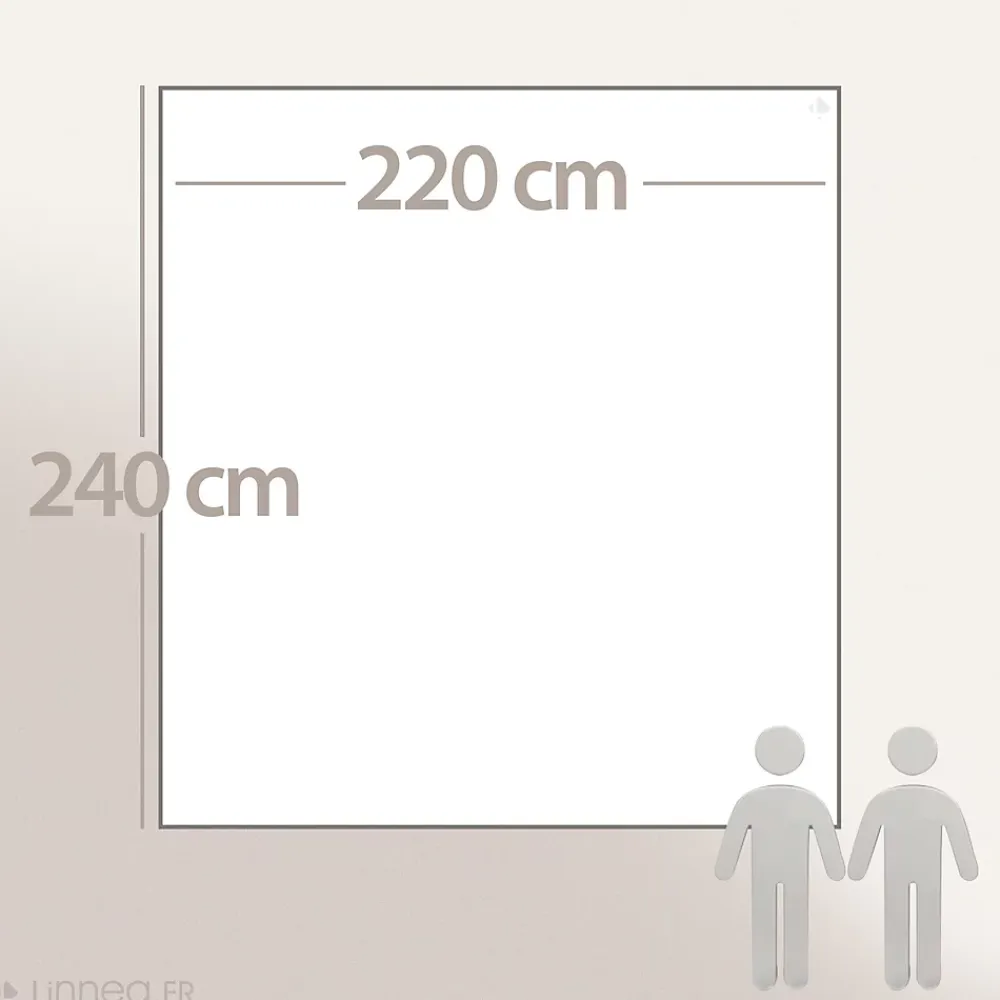 Linnea Couverture pure laine vierge Woolmark 500g/m² VOLTA 220x240 cm Marron Sable* Couverture