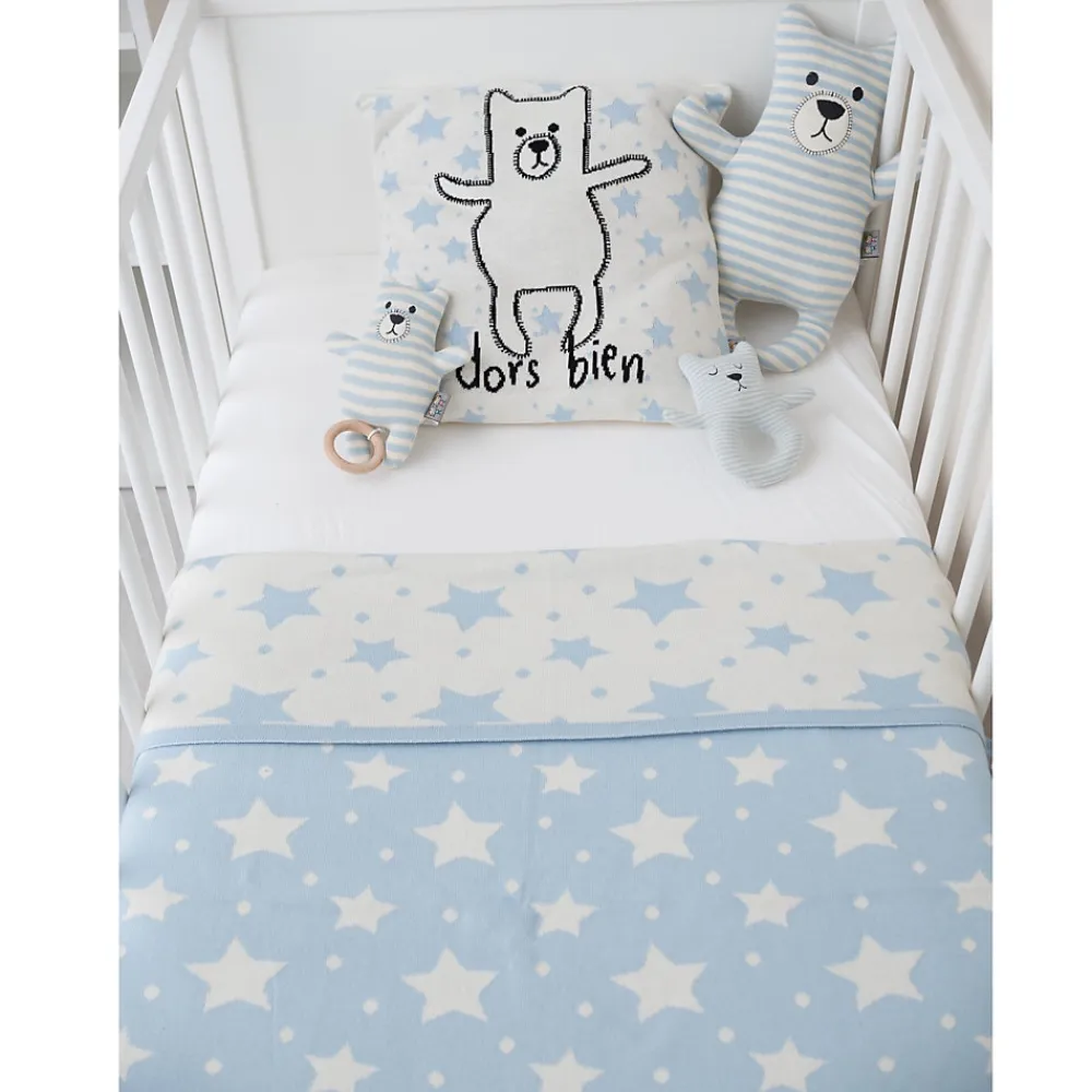 Couverture réversible en coton bio Gots ÉTOILES>Sevira Kids Clearance