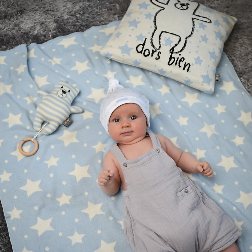 Couverture réversible en coton bio Gots ÉTOILES>Sevira Kids Clearance