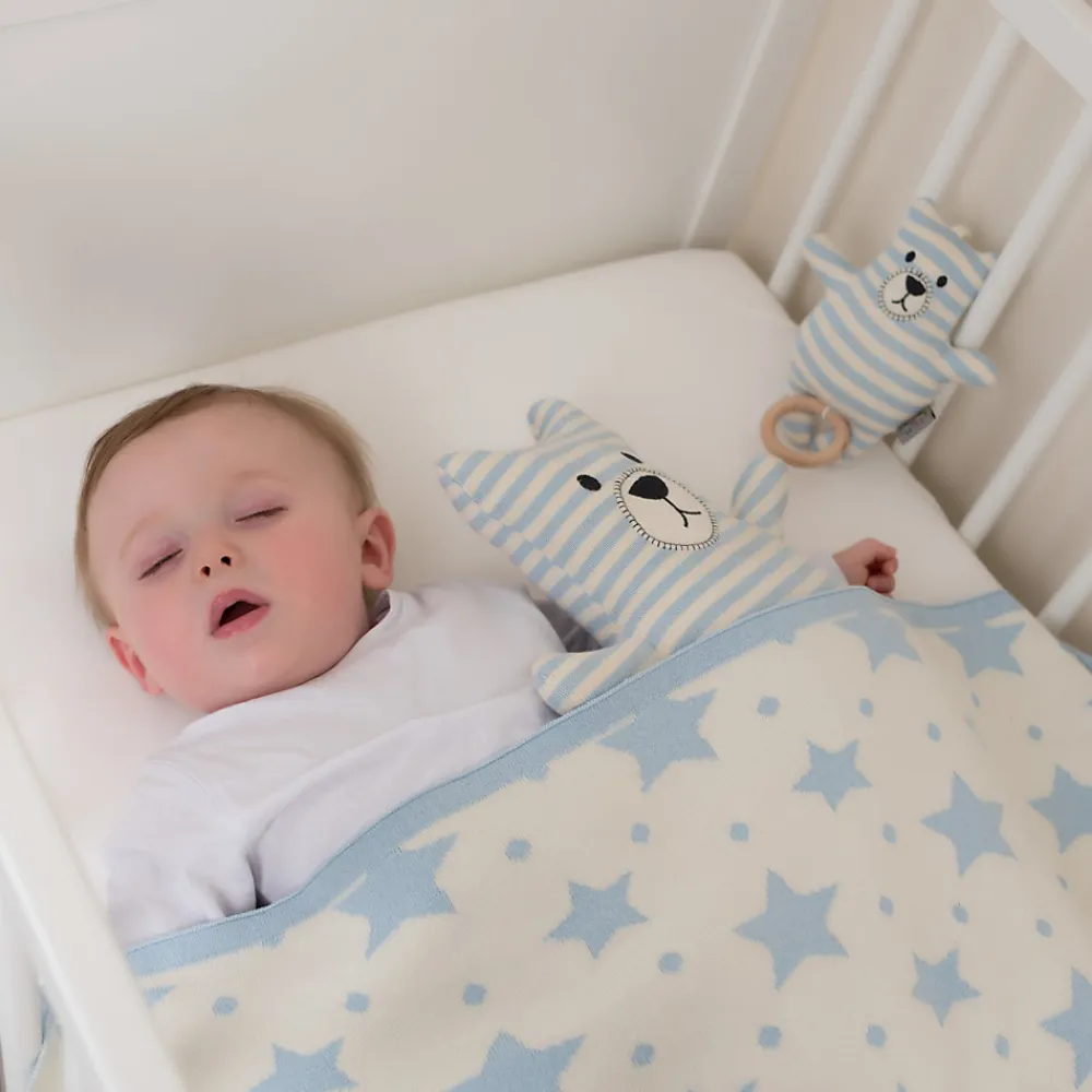 Couverture réversible en coton bio Gots ÉTOILES>Sevira Kids Clearance