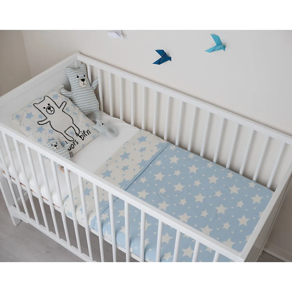 Couverture réversible en coton bio Gots ÉTOILES>Sevira Kids Clearance