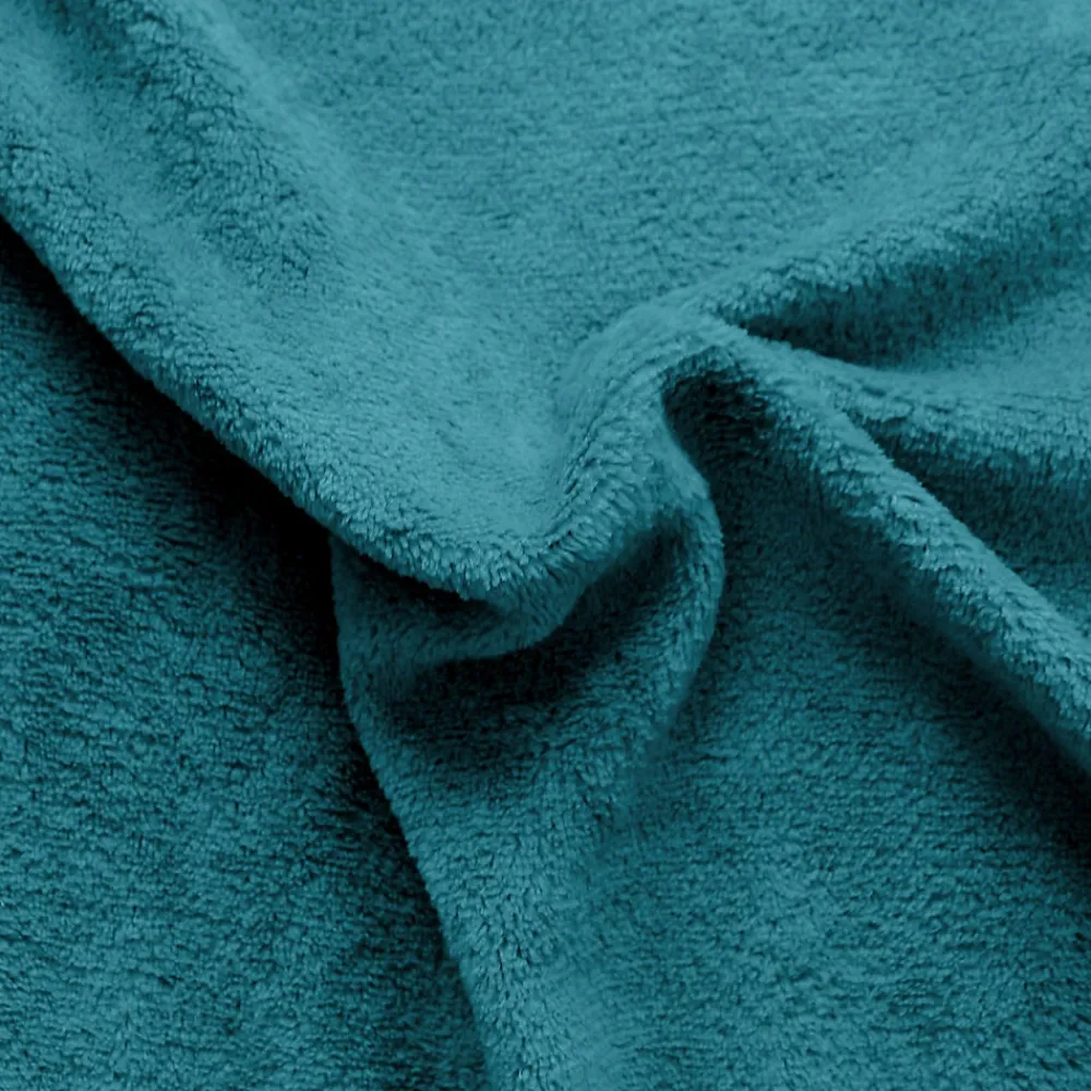 Couverture unie en molleton (180x220 cm - Bleu Canard)>Home Maison