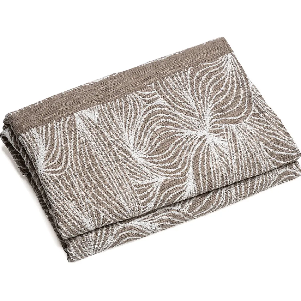 Couvre lit collection EMI pur coton 500 g/m² 180x240 cm marron praline>Linnea Discount