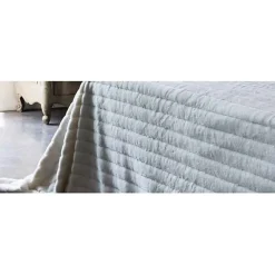 Vent Du Sud Couvre lit "Hermine" toutes dimensions - Neige - 220 x 230 cm pour lit 2 places* Boutis, Couvre-Lit, Édredon