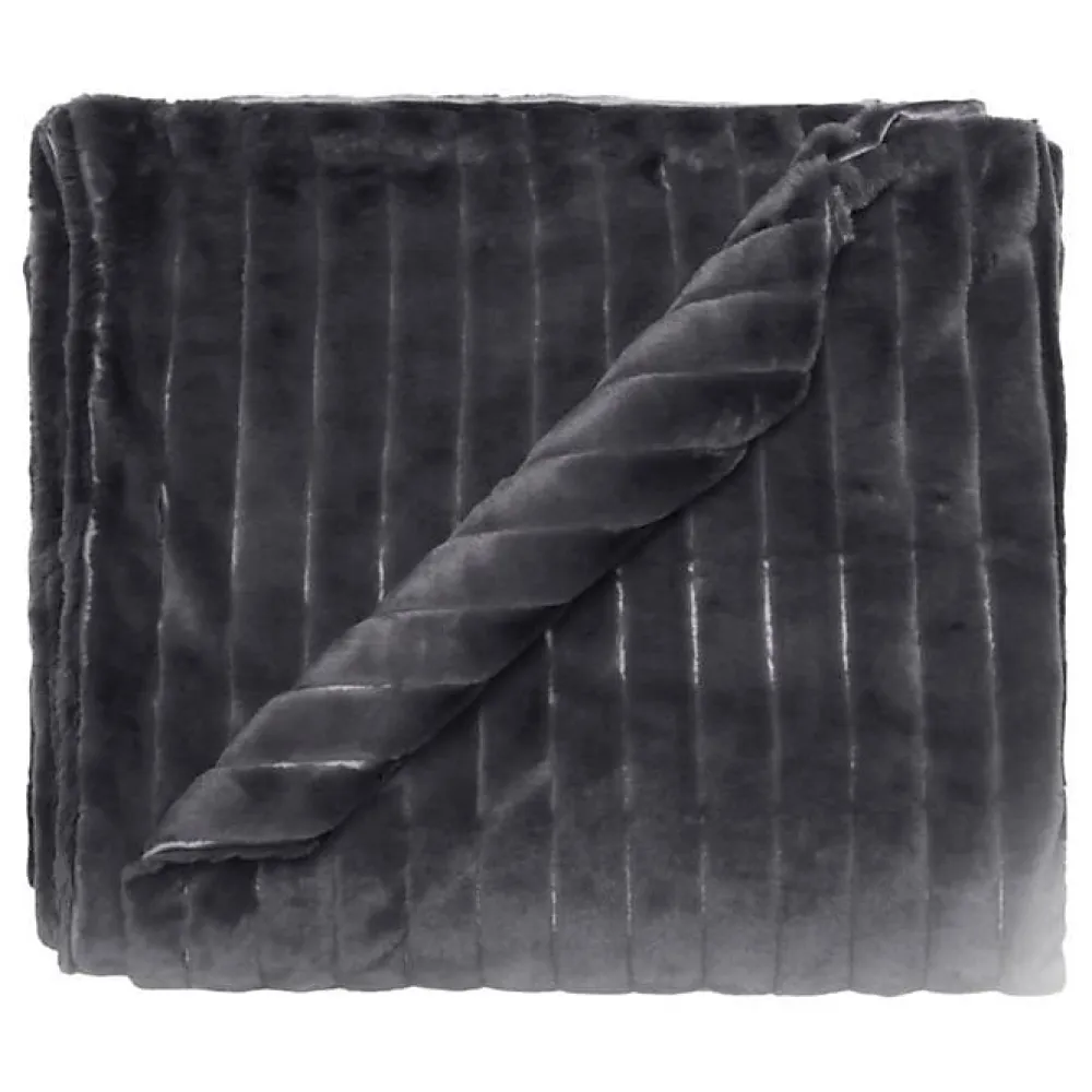 Couvre lit "Hermine" toutes dimensions - Ardoise - 220 x 230 cm pour lit 2 places>Vent Du Sud Discount