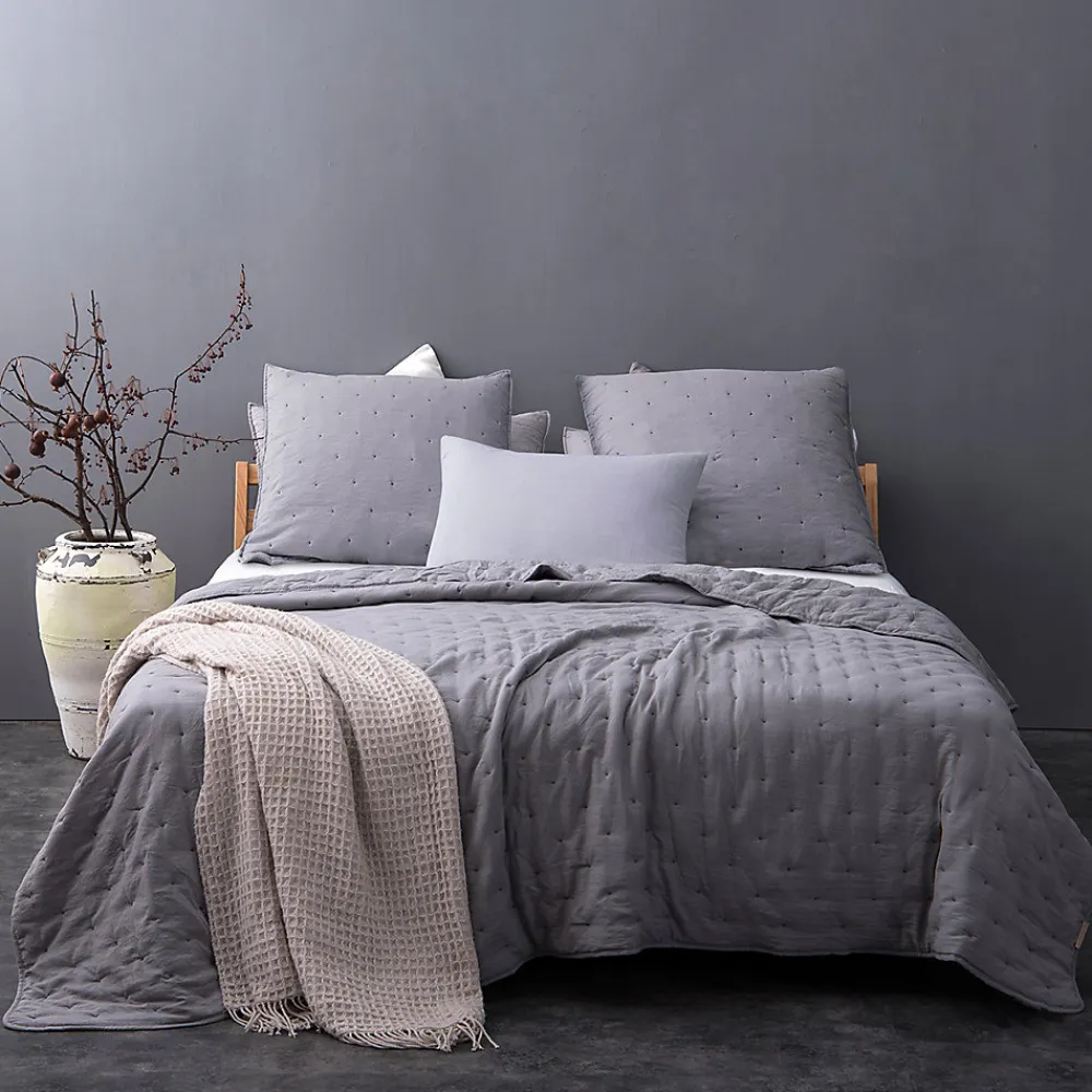 Couvre lit matelassé et moelleux (230x250 cm - Gris clair)>Linder Sale