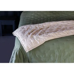 Couvre lit matelassé microfibre lavée "Céleste" toutes dimensions - Céleste Lichen - 220 x 240 cm pour lit 2 places>Vent Du Sud Best