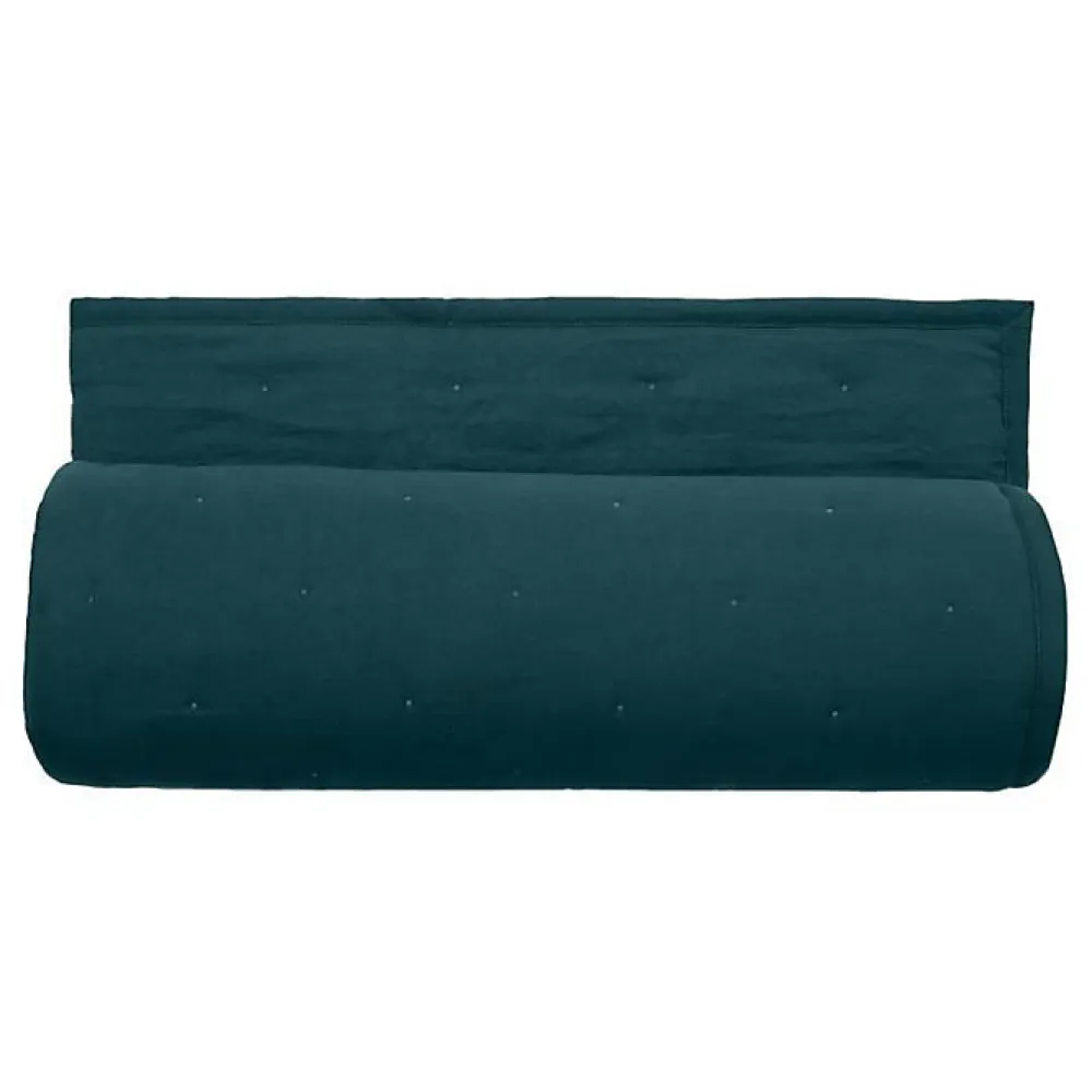Couvre lit matelassé microfibre lavée "Céleste" toutes dimensions - Céleste Geai - 240 x 260 cm pour lit "King Size">Vent Du Sud Outlet