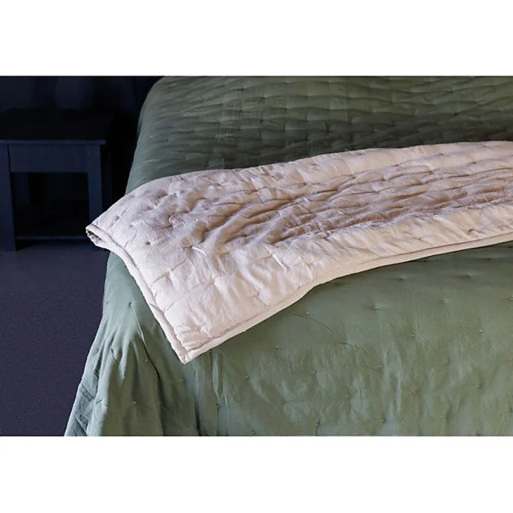 Couvre lit matelassé microfibre lavée "Céleste" toutes dimensions - Céleste Gold - 180 x 240 cm pour lit 1 place>Vent Du Sud Hot