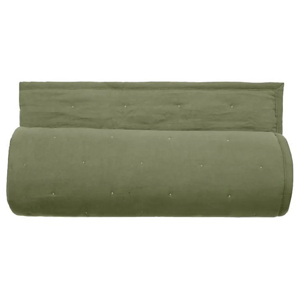 Couvre lit matelassé microfibre lavée "Céleste" toutes dimensions - Céleste Sauge - 240 x 260 cm pour lit "King Size">Vent Du Sud Discount