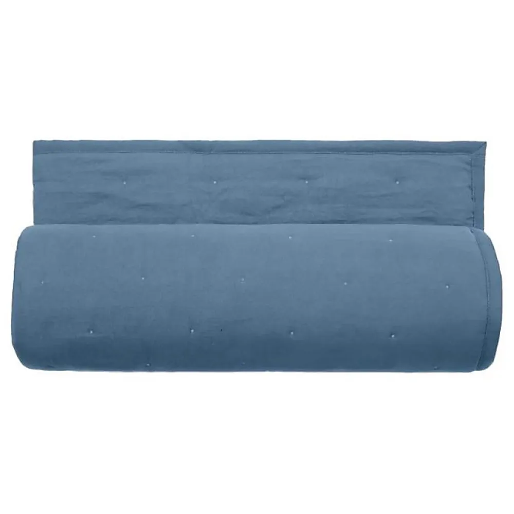 Vent Du Sud Couvre lit matelassé microfibre lavée "Céleste" toutes dimensions - Céleste Bleu Métal - 180 x 240 cm pour lit 1 place* Boutis, Couvre-Lit, Édredon