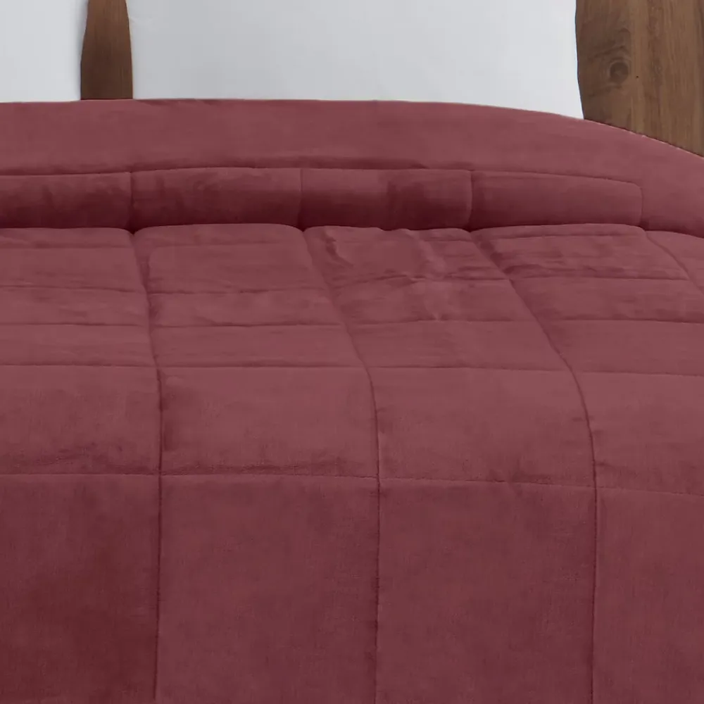 Sensei Maison Couvre lit matelassé "tout doux" épais et chaud Terre Brulée 260x240 cm NISEKO* Boutis, Couvre-Lit, Édredon