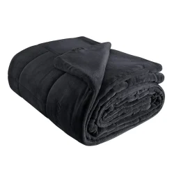 Couvre lit matelassé "tout doux" épais et chaud Anthracite 260x240 cm NISEKO>Sensei Maison Best