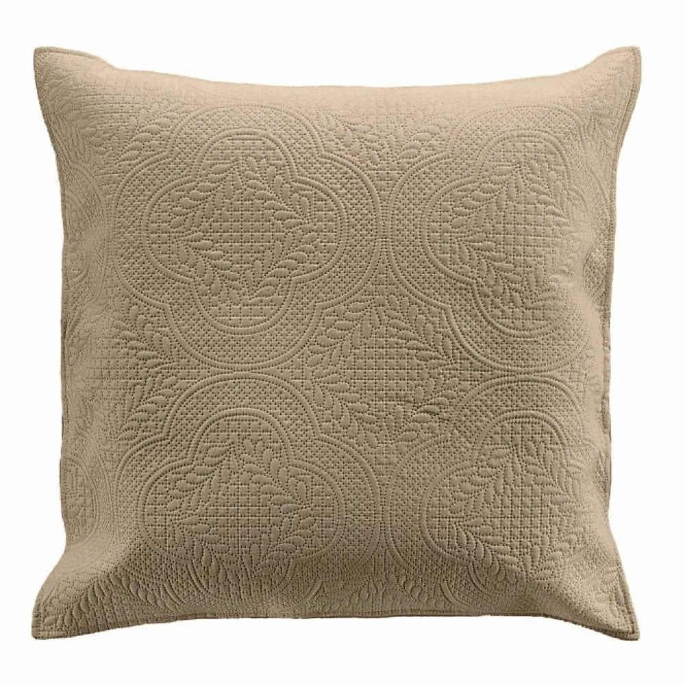 Douceur D'Intérieur Couvre lit 2p mat.+2 hc 60x60 220 x 240 cm microfibre unie romane Lin* Boutis, Couvre-Lit, Édredon